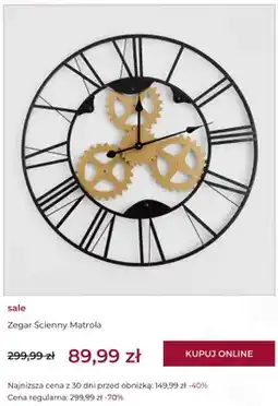Home&You Zegar ścienny Matrola oferta