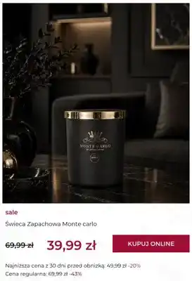 Świeca zapachowa Monte Carlo Aroma Home