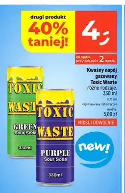 Dealz Kwaśny napój gazowany Toxic Waste Green Sour Soda oferta