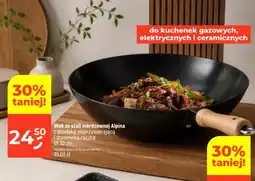 Dealz Wok ze stali nierdzewnej Alpina z powłoką nieprzywierającą i drewnianą rączką oferta