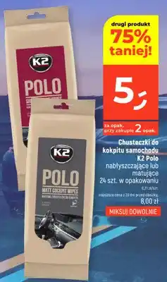 Dealz Chusteczki do kokpitu samochodu K2 Polo nabłyszczające oferta