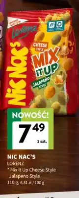 Intermarche Orzeszki Nic Nac's Mix It Up Cheese Style Jalapeno Style Lorenz oferta