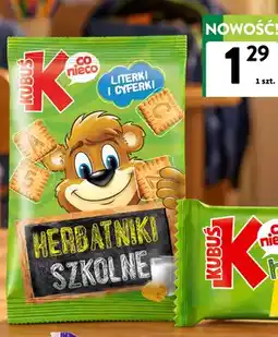 Intermarche Herbatniki szkolne literki i cyferki Kubuś oferta