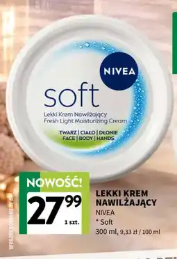 Intermarche Lekki krem nawilżający Nivea Soft oferta