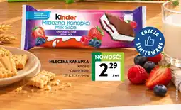 Intermarche Mleczna kanapka owoce leśne Kinder oferta