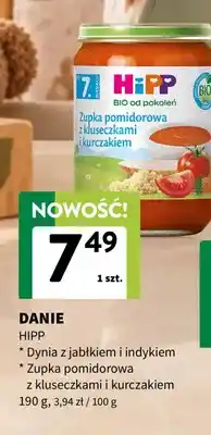 Intermarche Danie HiPP dynia z jabłkiem i indykiem oferta