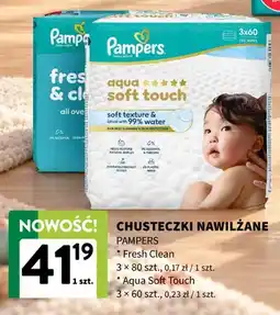 Intermarche Chusteczki nawilżane Pampers Fresh Clean 3-pak oferta