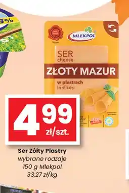 EMMA market Ser żółty w plastrach Złoty Mazur Mlekpol oferta