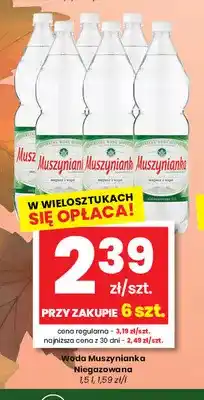 EMMA market Woda niegazowana Muszynianka oferta