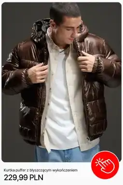 Cropp Kurtka puffer z błyszczącym wykończeniem Cropp oferta