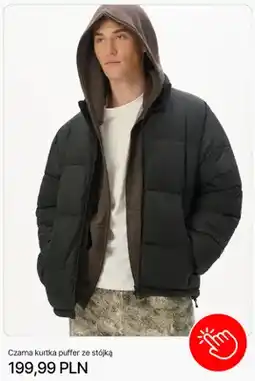 Cropp Czarna kurtka puffer ze stójką Cropp oferta