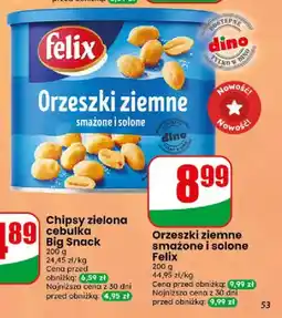 Dino Orzeszki ziemne smażone i solone Felix oferta