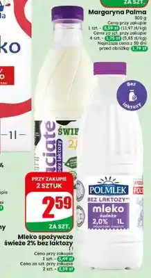 Dino Mleko spożywcze świeże bez laktozy Łaciate 2% oferta