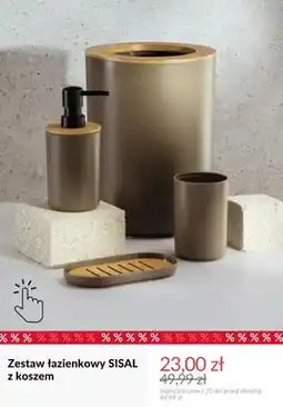 Homla Zestaw łazienkowy Sisal z koszem oferta