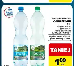 Globi Woda mineralna niegazowana Carrefour oferta