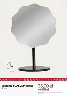 Homla Lusterko Scallop czarne 20 cm oferta