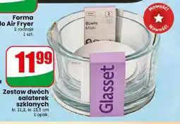 Dino Zestaw dwóch salaterek szklanych Glasset oferta