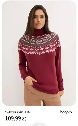 BonPrix Sweter z golfem oferta