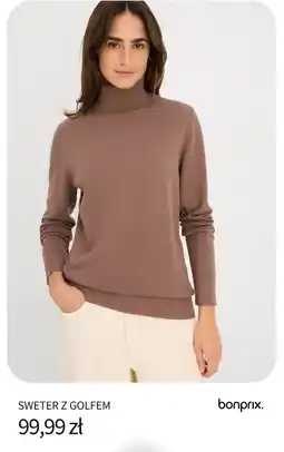 BonPrix Sweter z Golfem oferta