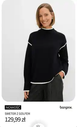 BonPrix Sweter z Golfem oferta
