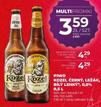 Piwo Kozel Černý, Ležák, Bílý Lehký