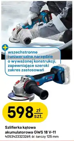 Castorama Szlifierka kątowa akumulatorowa GWS 18 V-11 oferta
