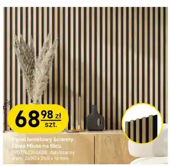 Castorama Panel lamelowy ścienny Linea Miute na filcu oferta