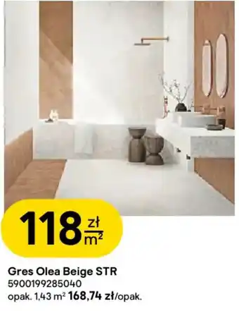 Castorama Gres Olea Beige STR oferta