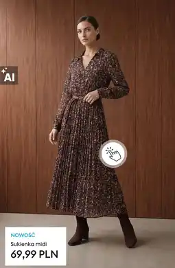 Sinsay Sukienka midi oferta