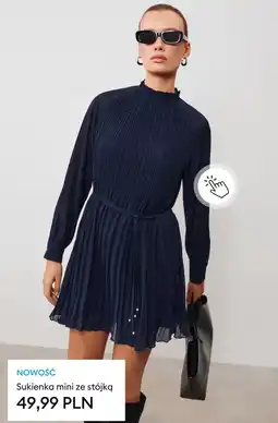 Sinsay Sukienka mini ze stójką oferta
