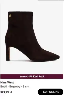 eobuwie Nine West Botki · Brązowy oferta