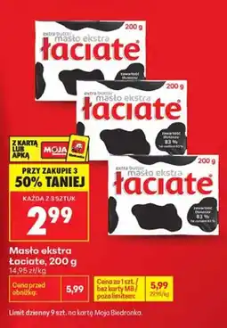 Biedronka Masło ekstra Łaciate oferta