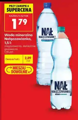 Biedronka Woda mineralna niegazowana Nałęczowianka oferta