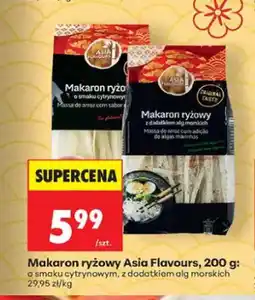 Biedronka Makaron ryżowy o smaku cytrynowym Asia Flavours oferta