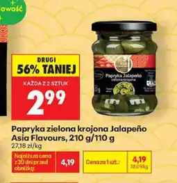 Biedronka Papryka zielona krojona Jalapeño Asia Flavours oferta