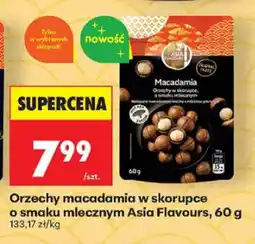 Biedronka Orzechy macadamia w skorupce o smaku mlecznym Asia Flavours oferta
