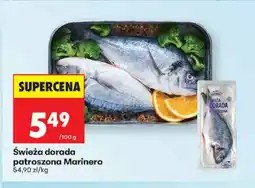 Biedronka Świeża dorada patroszona Marinero oferta