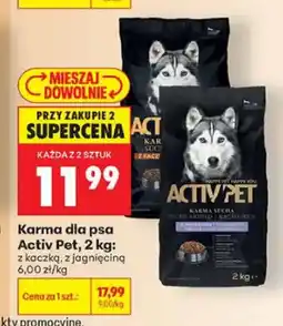 Biedronka Karma dla psa Activ Pet z kaczką oferta