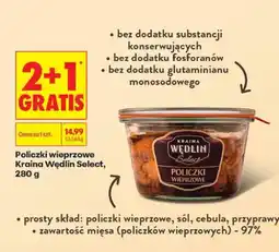 Biedronka Policzki wieprzowe Kraina Wędlin Select oferta