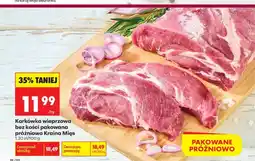 Biedronka Karkówka wieprzowa bez kości pakowana próżniowo Kraina Mięs oferta