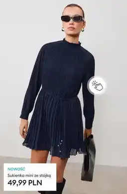 Sinsay Sukienka mini ze stójką oferta
