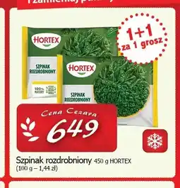 Cezar Delikatesy Szpinak rozdrobniony Hortex oferta