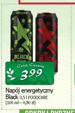 Cezar Delikatesy Napój energetyczny Black Zero Sugar oferta