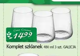 Cezar Delikatesy Komplet szklanek 480 ml 3-pak Galicja oferta