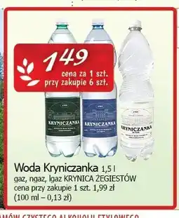 Cezar Delikatesy Woda gazowana Kryniczanka oferta