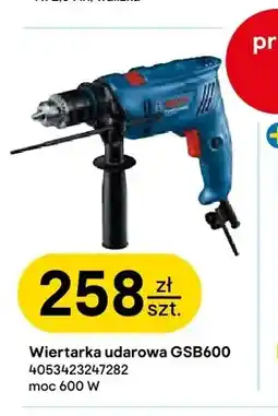 Castorama Wiertarka udarowa GSB600 Bosch oferta