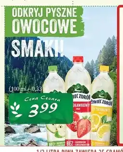 Cezar Delikatesy Napój Żywiec Zdrój o smaku truskawkowym oferta