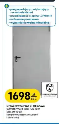 Castorama Drzwi zewnętrzne Ei 60 Innova 80 cm Padilla Polska oferta