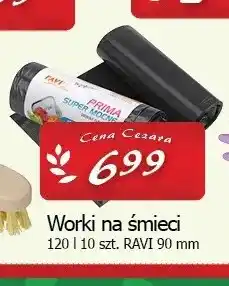 Cezar Delikatesy Worki na śmieci 120 l Ravi oferta
