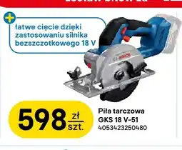 Castorama Piła tarczowa Gks 18V-51 Bosch oferta